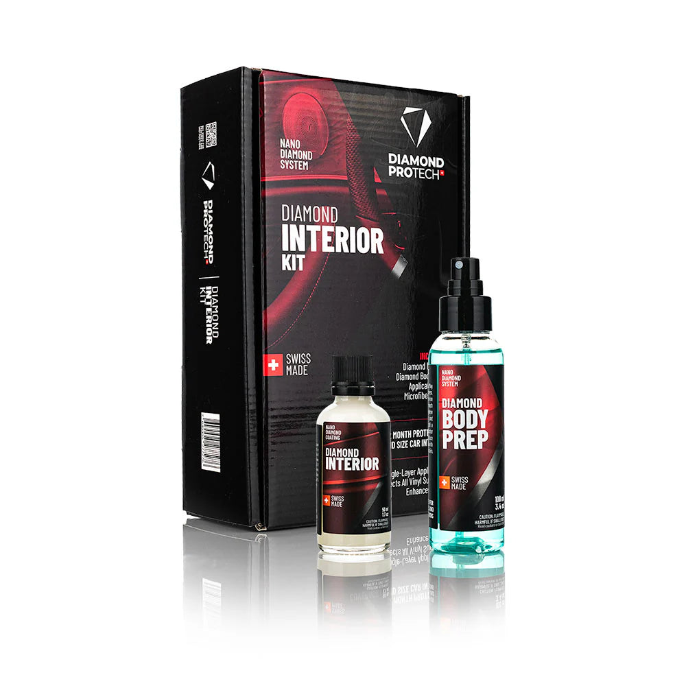 Diamond ProTech Diamond Interior Kit shown with included Diamond Body Prep and Diamond Interior coating.