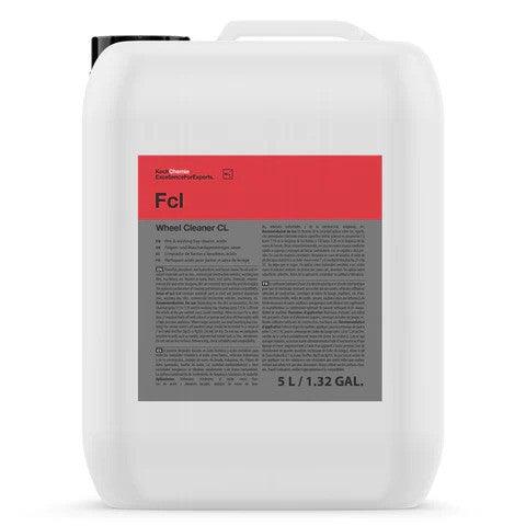 5L Koch-Chemie Wheel Cleaner FCL, acid-based powerful cleaner for acid-resistant rims, machinery, and industrial surfaces.