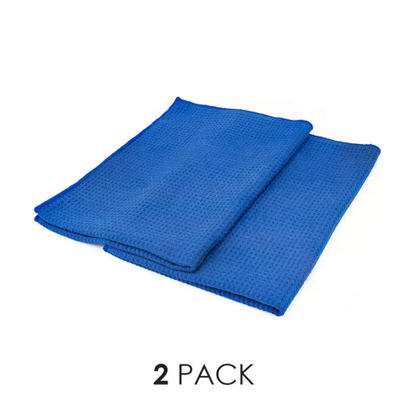 The Rag Company Royal Blue Standard Waffle Weave Towel