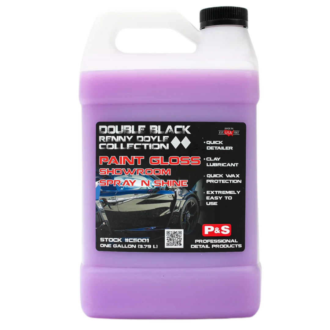One-gallon jug of P&S Paint Gloss, used as a spray detailer or clay lubricant for a clean, glossy finish.