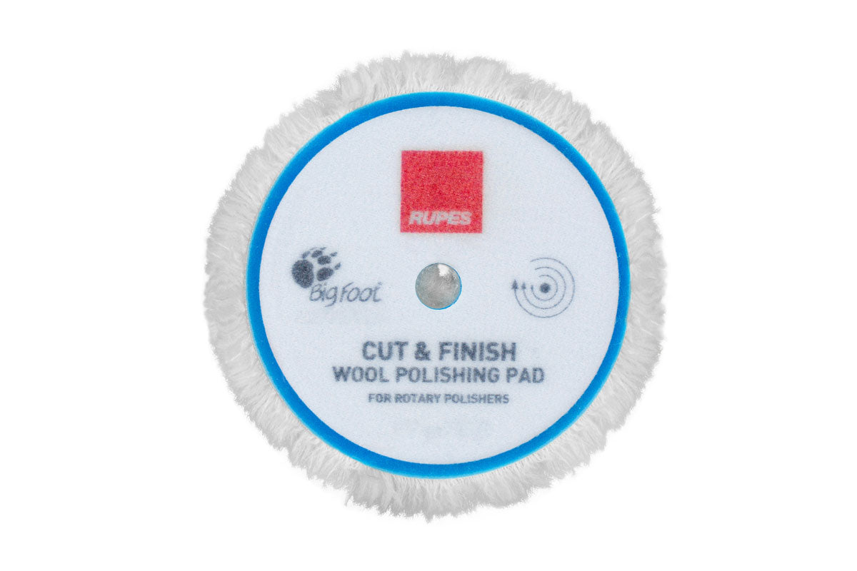 RUPES CUT & FINISH Wool Polishing Pad for 7-inch backing plates on rotary machines.