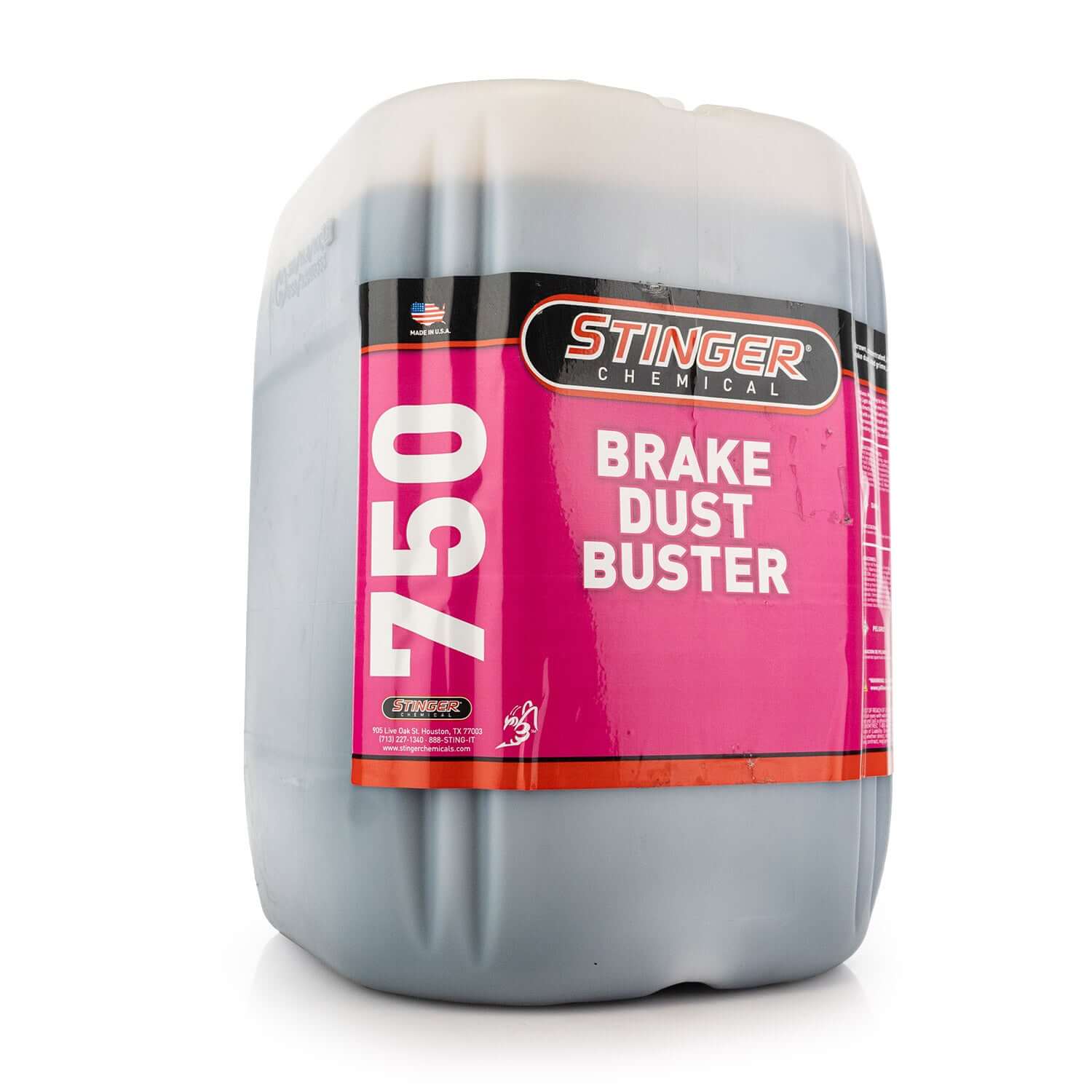 5G STINGER 750 BRAKE DUST BUSTER removes heavy brake dust and road grime from wheels, leaving a clean, like-new finish.