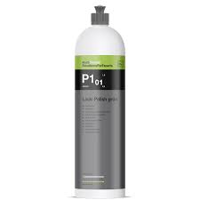 Koch-Chemie P1.01 Lack-Polish Grün protects and enhances paint with deep gloss and color, suitable for all paint types.