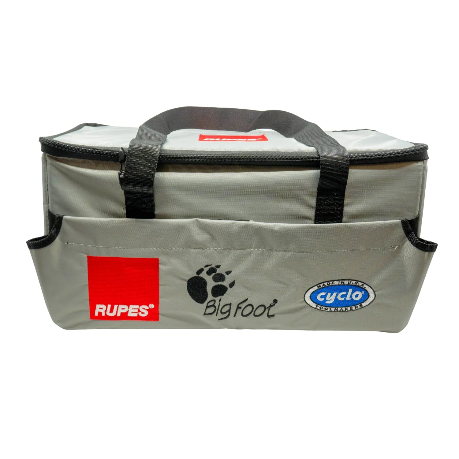 Rupes BigFoot Silver Polisher Bag – sleek, durable bag for storing and transporting detailing tools.