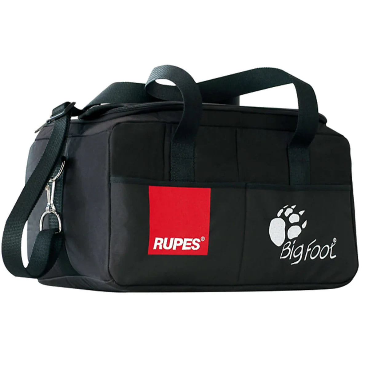 Rupes BigFoot Polisher Bag – durable, black carrying bag for detailing tools and accessories.
