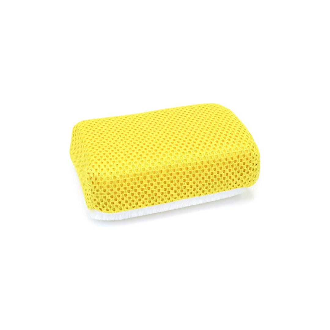 AutoFiber Scrub Ninja Scrubbing Block for targeted cleaning of interior surfaces like leather, vinyl, and plastic.
