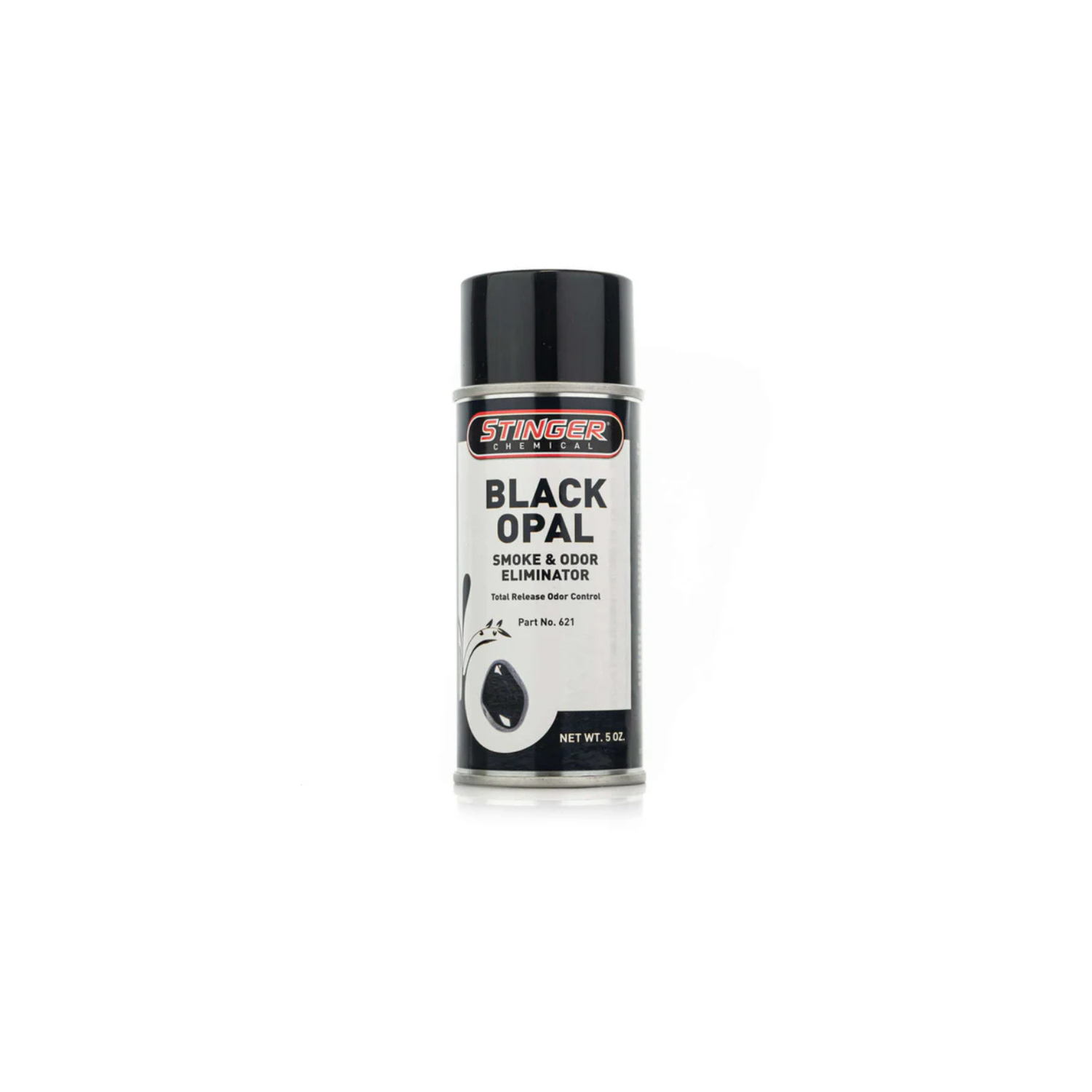Stinger 5OZ Aerosol Odor Bomb (621 BLACK OPAL) eliminates strong odors like smoke, mildew, and decay.