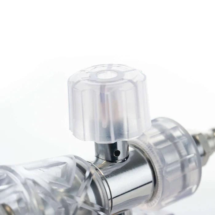 MTM Hydro Clear Foam Cannon with top dial to adjust and fine-tune foam thickness during use.