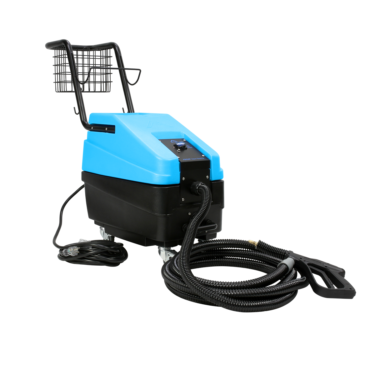 Mytee 1600 Focus Vapor Steamer designed with an easy-push handle for easy transportation.