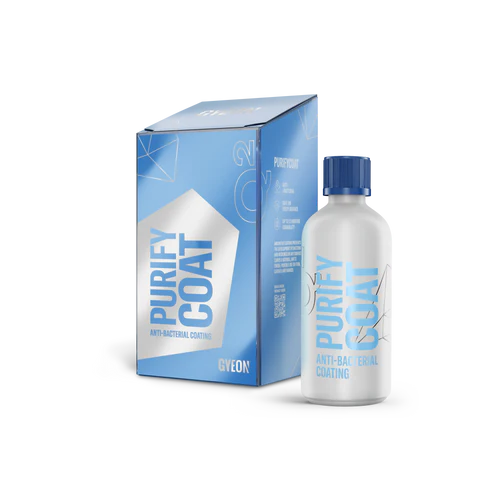 GYEON Q² Purify Coat for antibacterial protection and a matte finish on interior vehicle surfaces.