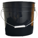 Supreme 3.5 Gallon Round Buckets with Wire Bale Handle & Plastic Grip