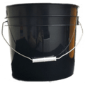 Supreme 3.5 Gallon Round Buckets with Wire Bale Handle & Plastic Grip