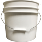 Supreme 3.5 Gallon Round Buckets with Wire Bale Handle & Plastic Grip
