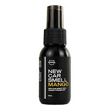 50mL bottle of Nasiol New Car Smell Mango, a blend of new car scent and ripe mango that lingers without overwhelming.