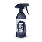 500mL bottle of GYEON Q²M Ceramic Detailer, a quick detailer that enhances gloss, slickness, and hydrophobic effect.