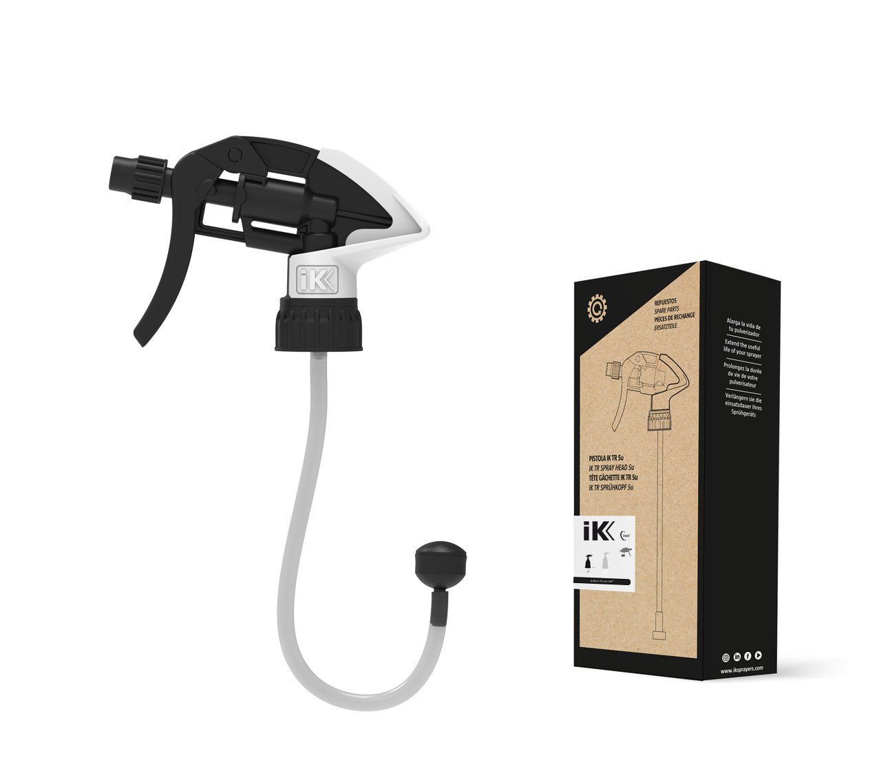 IK MULTI TR mini 360º 5u trigger sprayer, designed as a replacement trigger for the IK MULTI TR MINI 360 bottle.