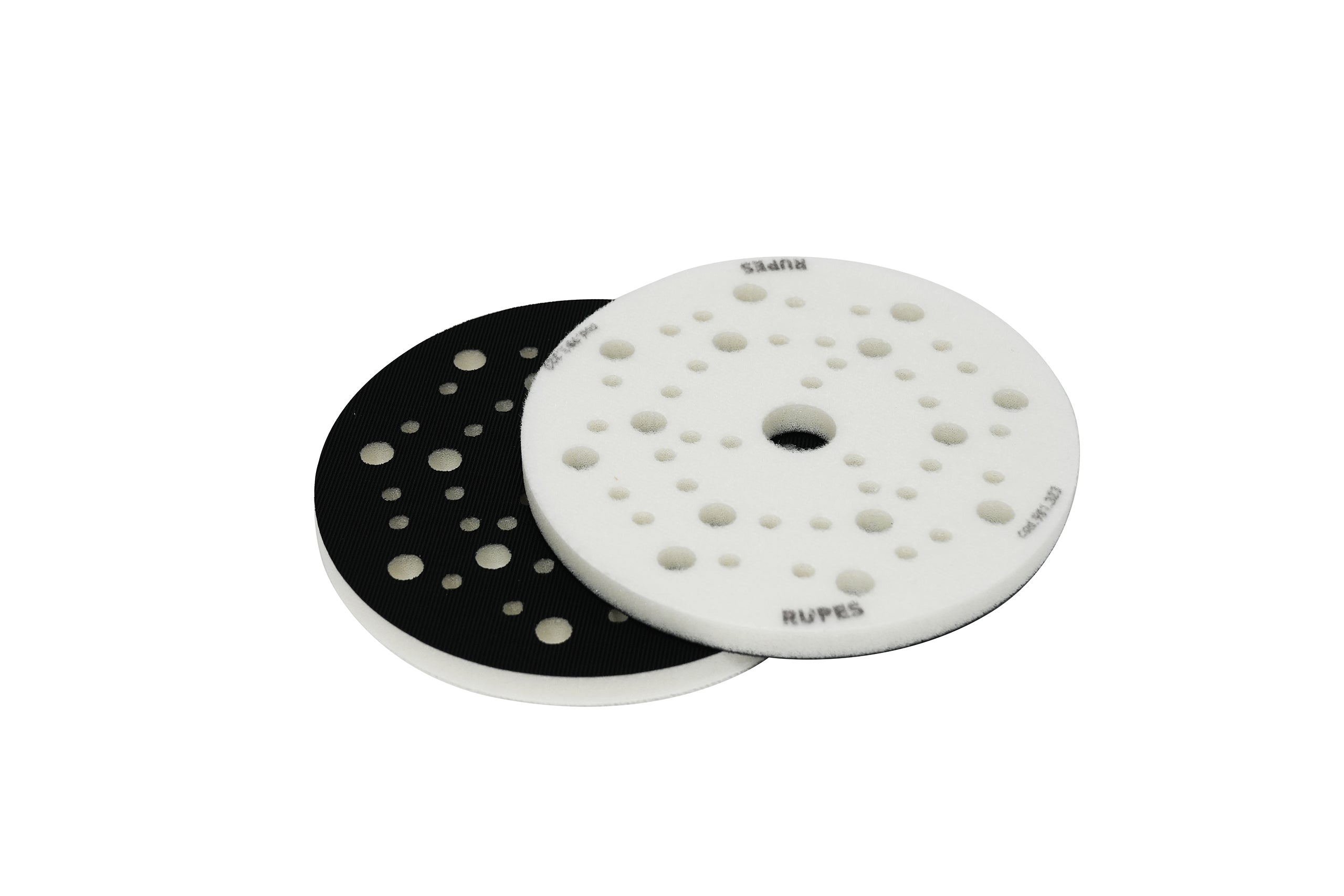 RUPES 6" Sanding Foam Interface Pads, 2-pack; adds cushion and flexibility for even sanding on contoured surfaces.