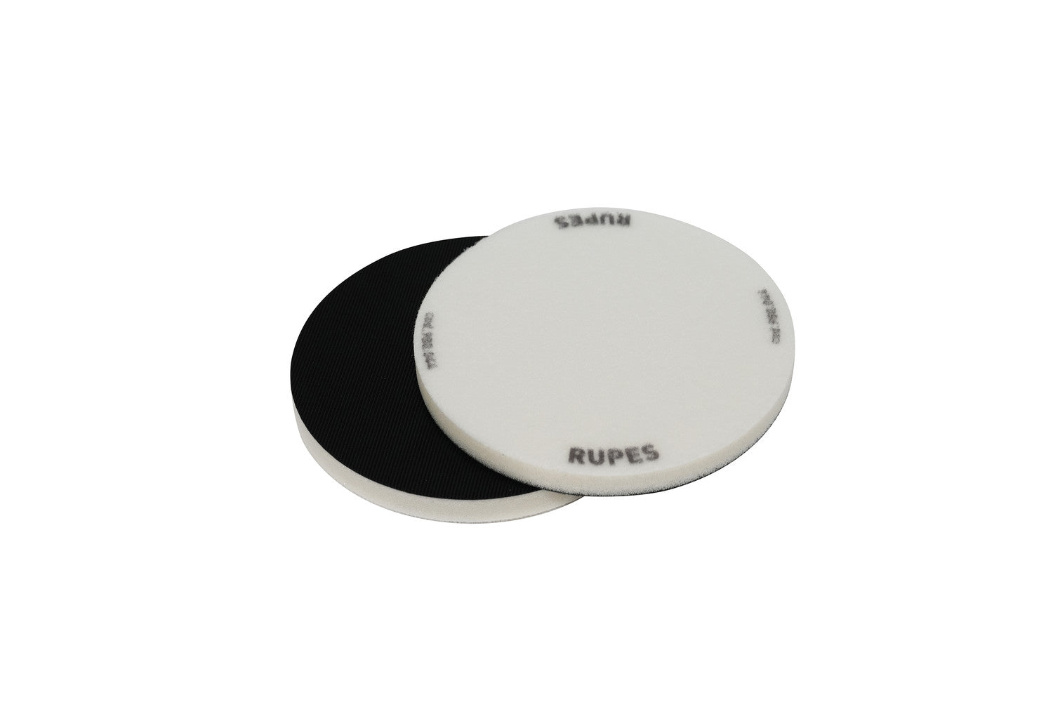 Rupes 12mm Soft Sanding Interface Pads, 2-pack, for improved flexibility and contour sanding on uneven surfaces.