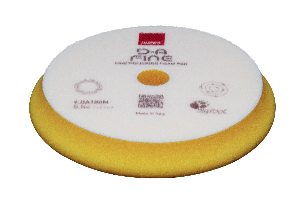 Overview of RUPES D-A FINE Finishing Foam Pad designed to remove mild defects and leave a high-gloss finish on most paint.