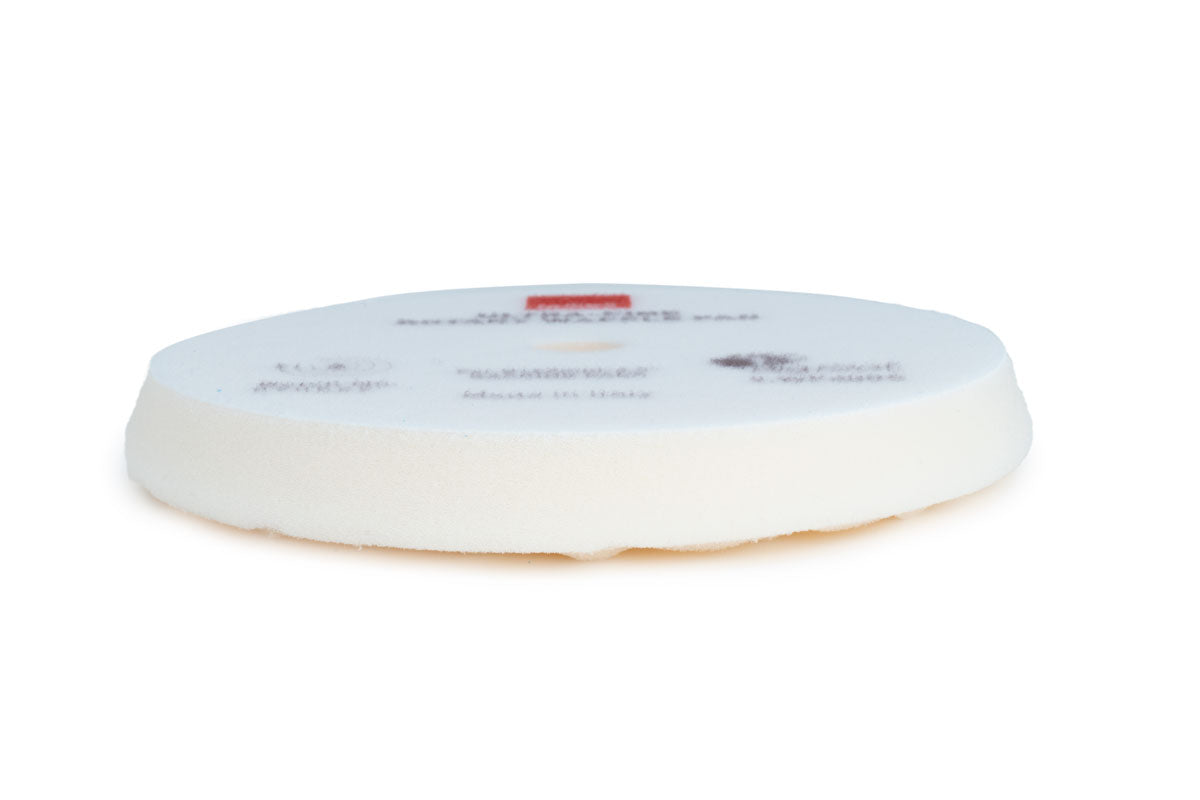 Side view of RUPES WAFFLE ULTRA-FINE Polishing Foam pad for high-gloss finishes with rotary machines like the BigFoot LH19E.