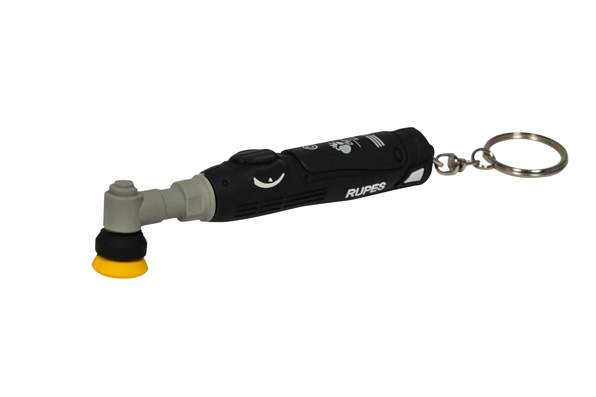 RUPES BigFoot 3D Keyring shaped like the iBrid Nano polisher, a detailed miniature accessory for enthusiasts.