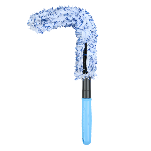 Autofiber [Barrel Blade] Wheel Brush with Plush Microfiber Cover for gentle, scratch-free wheel and barrel cleaning.