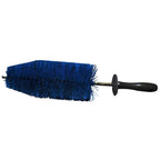 Big EZ Detail Brush features flexible bristles for safely cleaning wheels, barrels, spokes, and hard-to-reach areas.