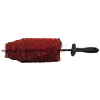 Big EZ Detail Brush features flexible bristles for safely cleaning wheels, barrels, spokes, and hard-to-reach areas.