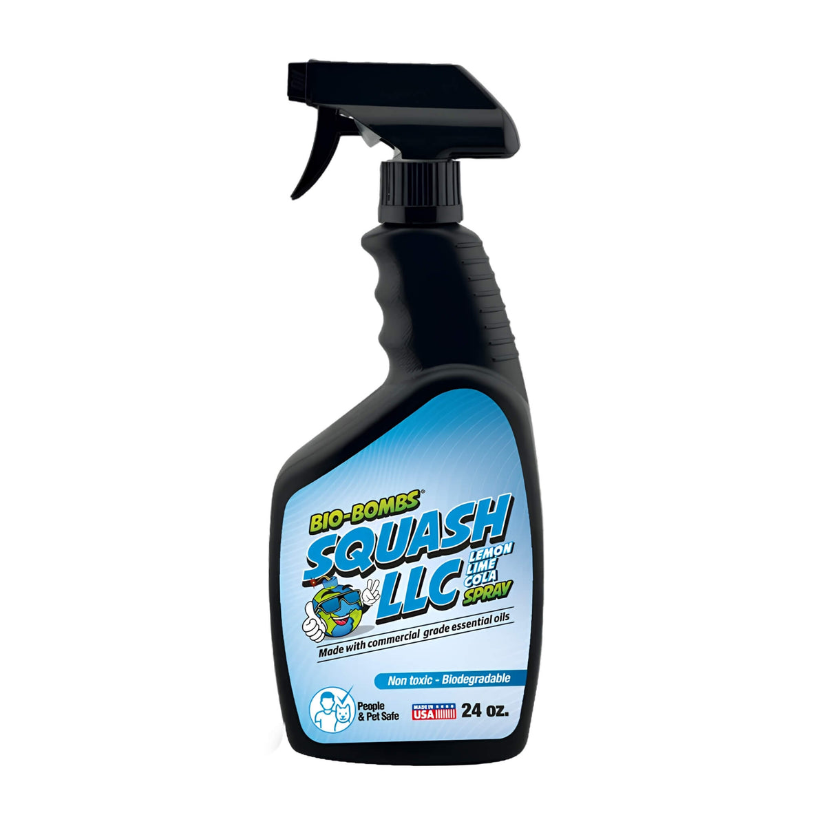 Bio-Bombs Squash LLC Air Freshener Spray – a water-based, fine-mist air freshener for delivering instant freshness anywhere.