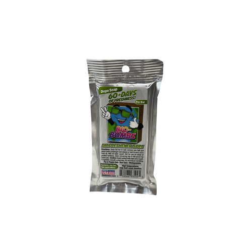 Bio-Bombs Air Freshener Bar in Dope Soap scent – a crisp citrus blend with smooth cedarwood undertones.