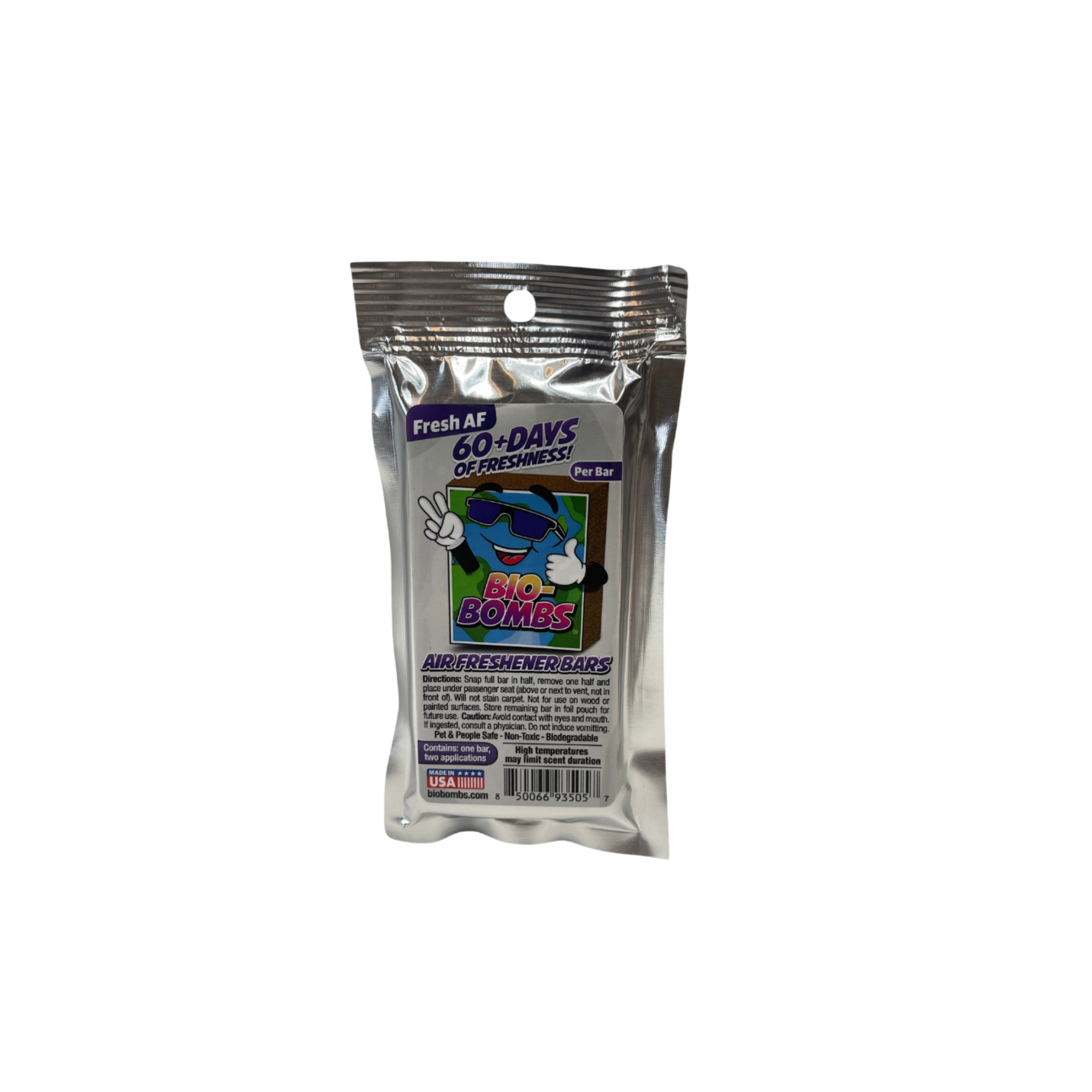 Bio-Bombs Air Freshener Bar in Fresh AF scent – an ultra-clean fragrance and bestseller.