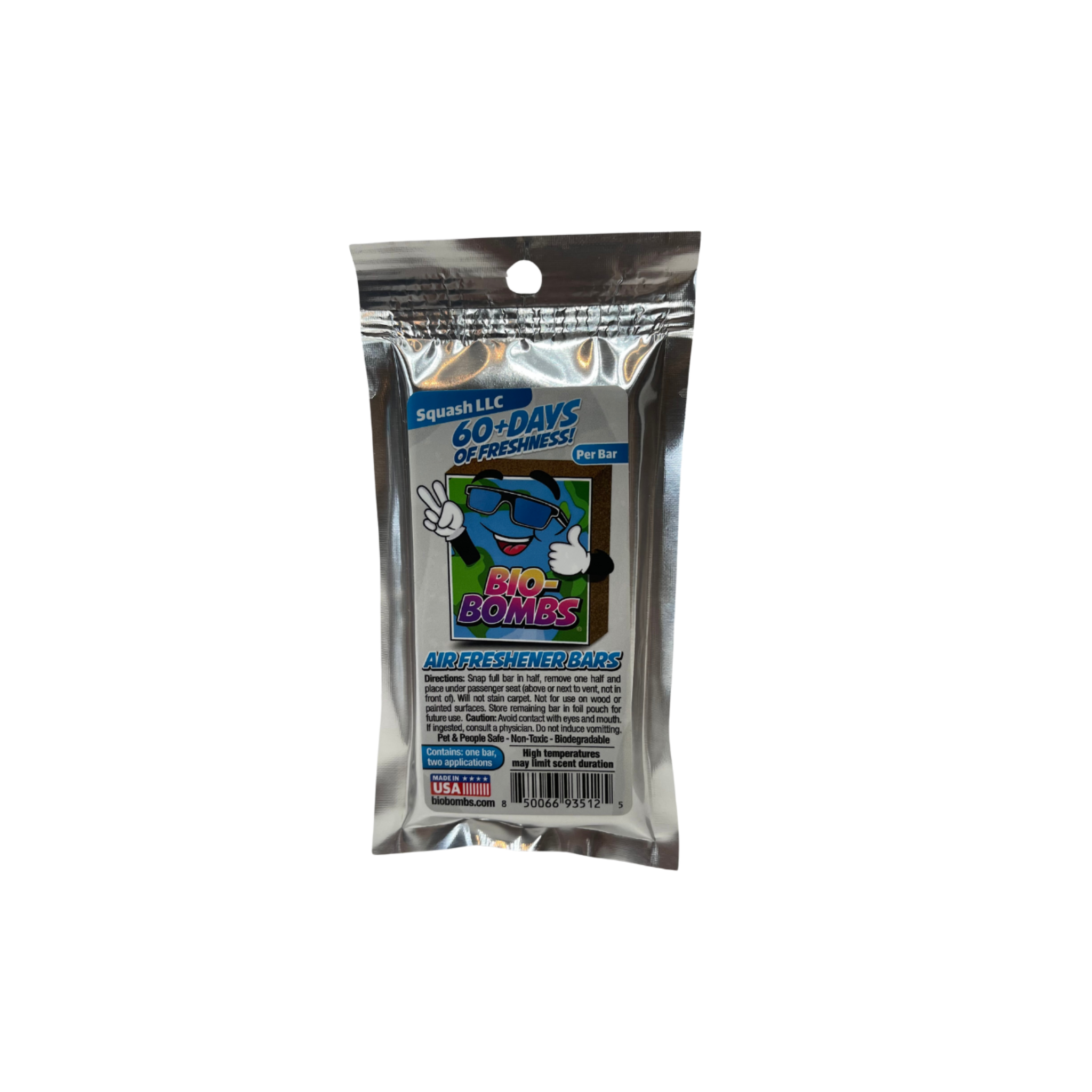 Bio-Bombs Air Freshener Bar in Squash LLC scent - a JDM throwback: Lemon Lime Cola nostalgia.