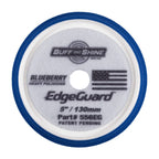 Buff & Shine EdgeGuard Blueberry Heavy Polishing Foam Pad removes medium defects without marring during one-step correction.