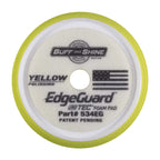Buff & Shine EdgeGuard Yellow Polishing Foam Pad removes light defects and haze while its raised edge shields paint.