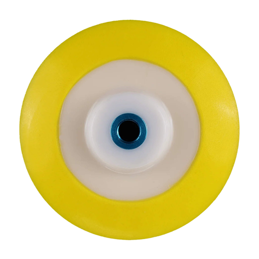 Buff and Shine J-Hook Backing Plate with 5/8"-11 threads securely holds polishing pads on rotary polishers.