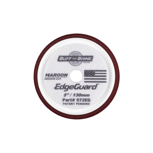 Buff and Shine EdgeGuard Foam Pad Maroon Medium Cut by Buff & Shine | Auto Detailing Supplies