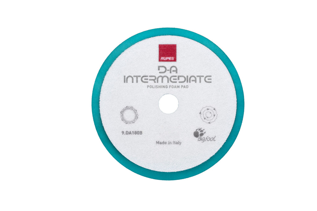 Back view of RUPES D-A INTERMEDIATE Foam Polishing Pad designed for use with any dual action polisher.