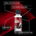 Detailed view of Diamond ProTech Diamond Body, a single-layer coating with no cure time for 18 months of protection.