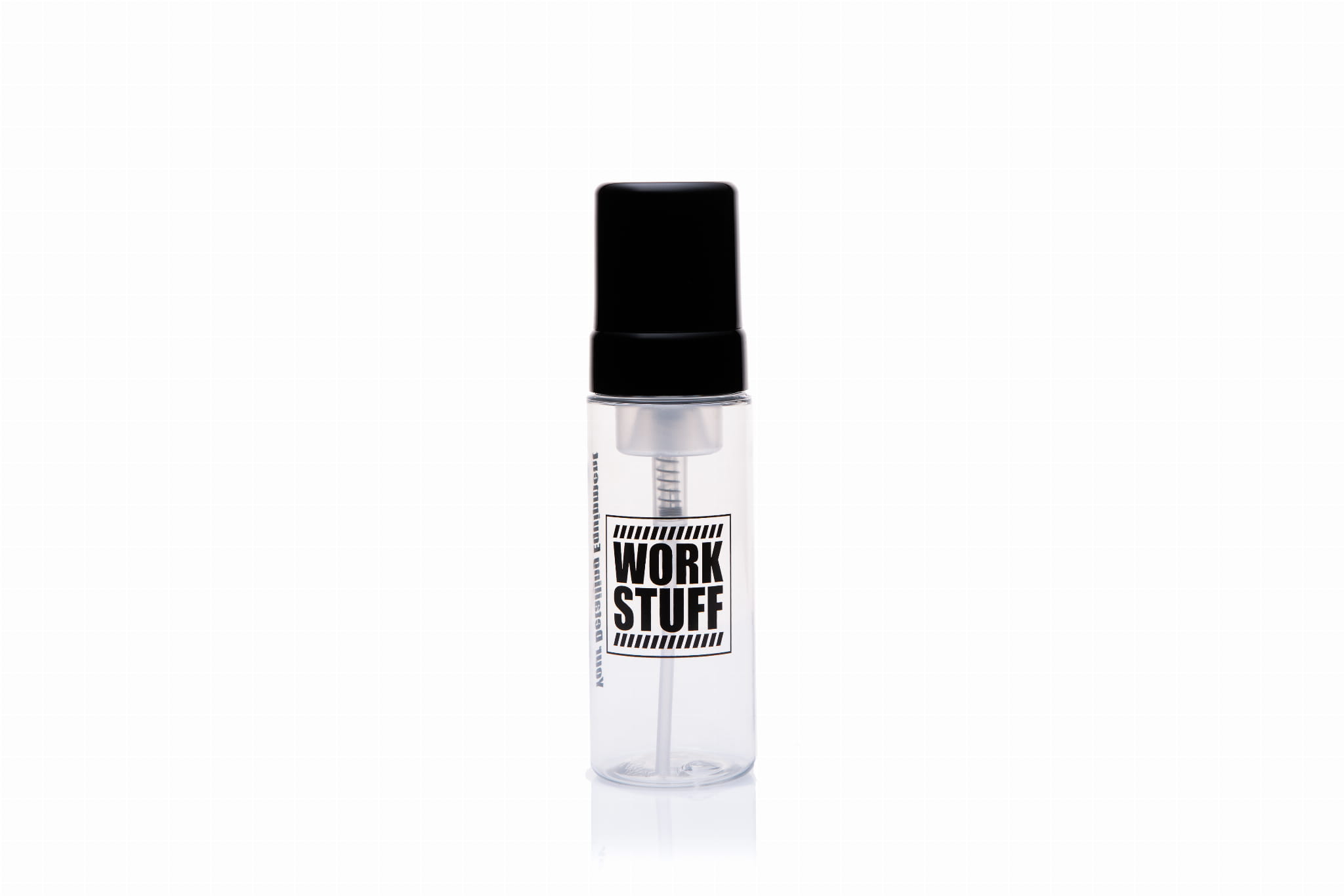 Work Stuff FOAM BOTTLE with foam pump for precise, waste-free application of APCs and leather cleaners in car interiors.
