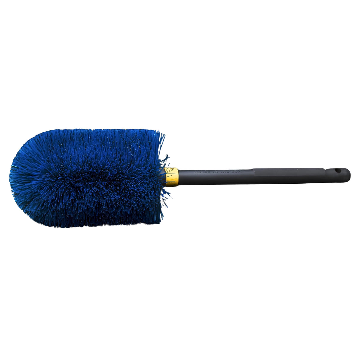 Go EZ Detail Brush features flexible bristles for safe cleaning of wheels, spokes, brake calipers, and hard-to-reach areas.