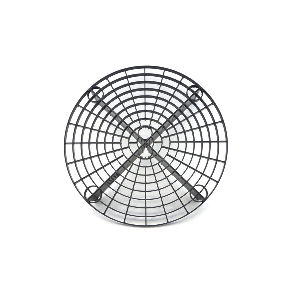 5-gallon bucket grit guard that separates dirt and debris to keep wash water cleaner and protect paint.