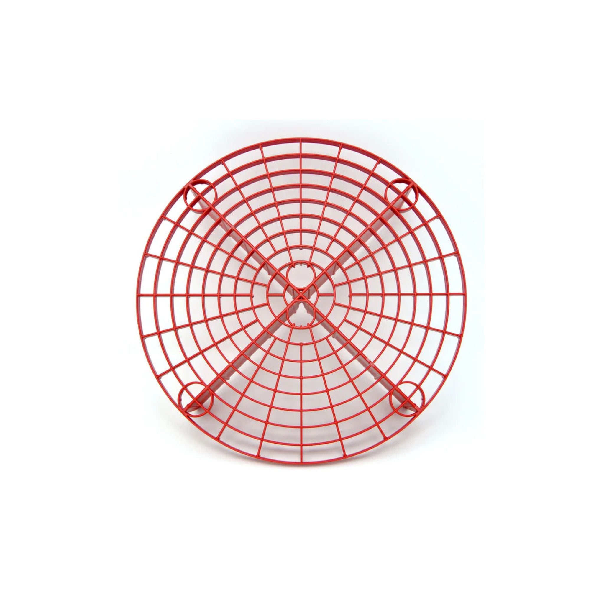 5-gallon bucket grit guard that separates dirt and debris to keep wash water cleaner and protect paint.