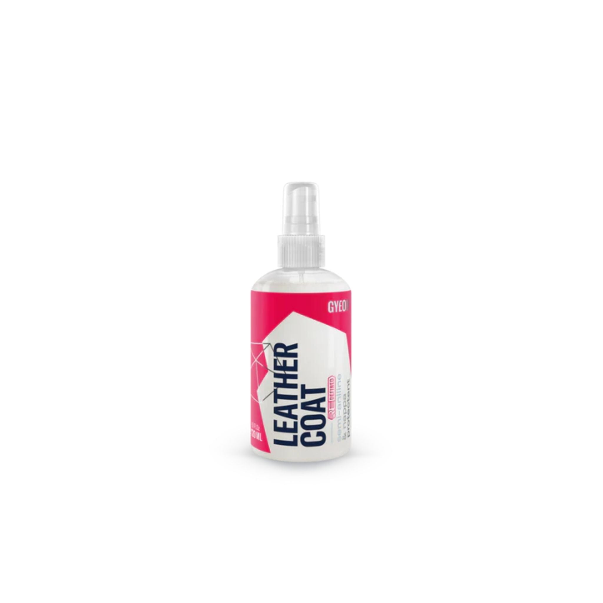 Gyeon Q²M Leather Coat Redefined1 Bottle of leather coat spray on a white background