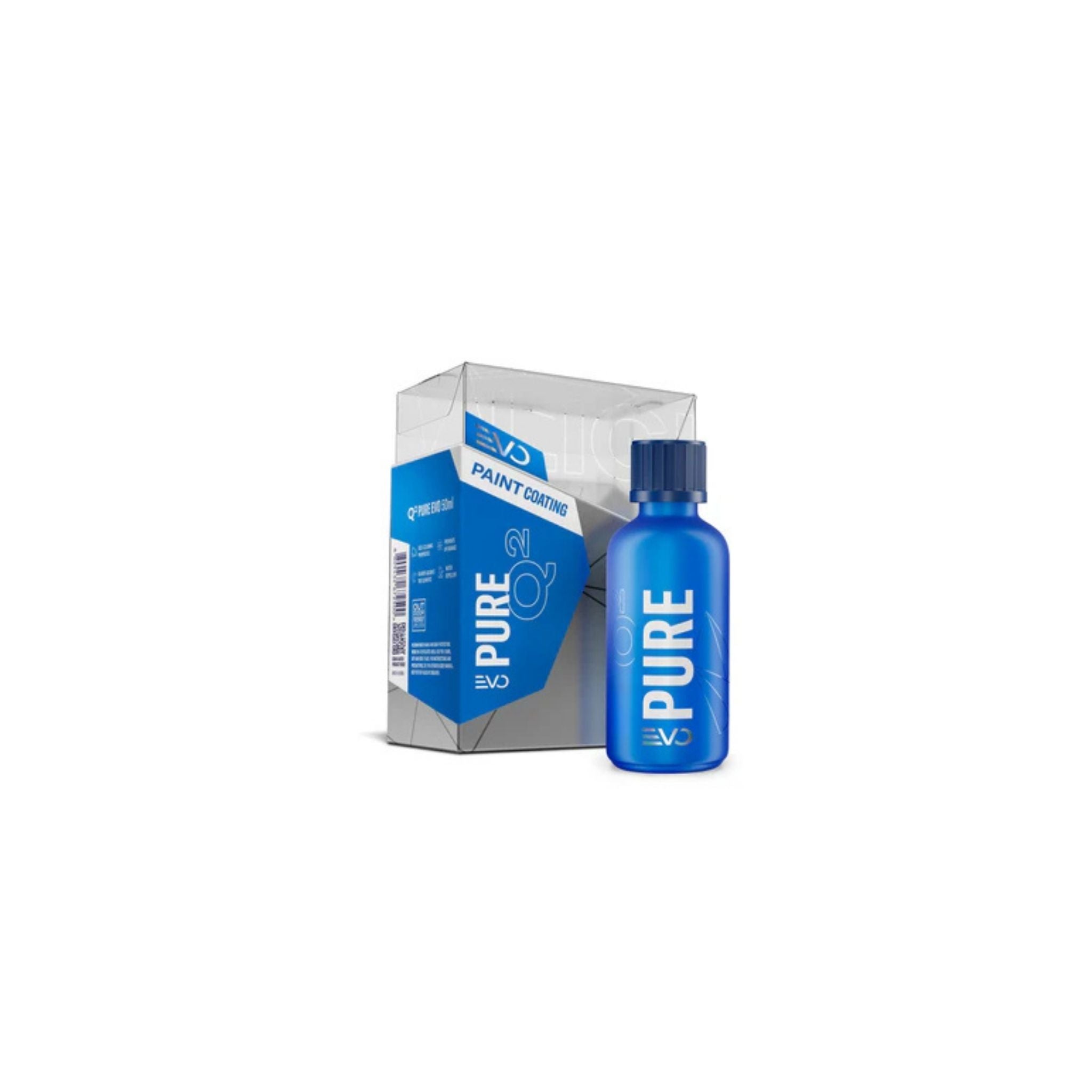 Gyeon Pure EVO Blue bottle and packaging on a white background