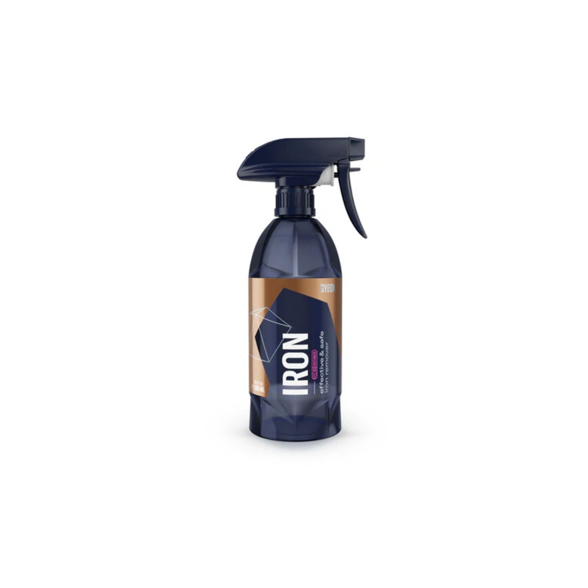 Gyeon Q²M Iron Redefined Spray bottle labeled 'IRON' on a white background