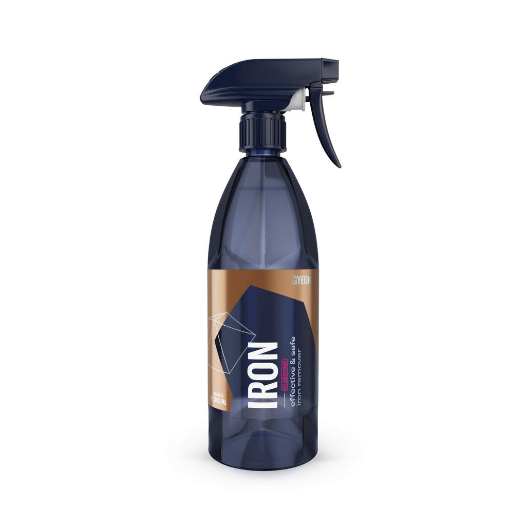 Gyeon Q²M Iron Redefined iron remover for brake dust, rail dust, and paint decontamination.
