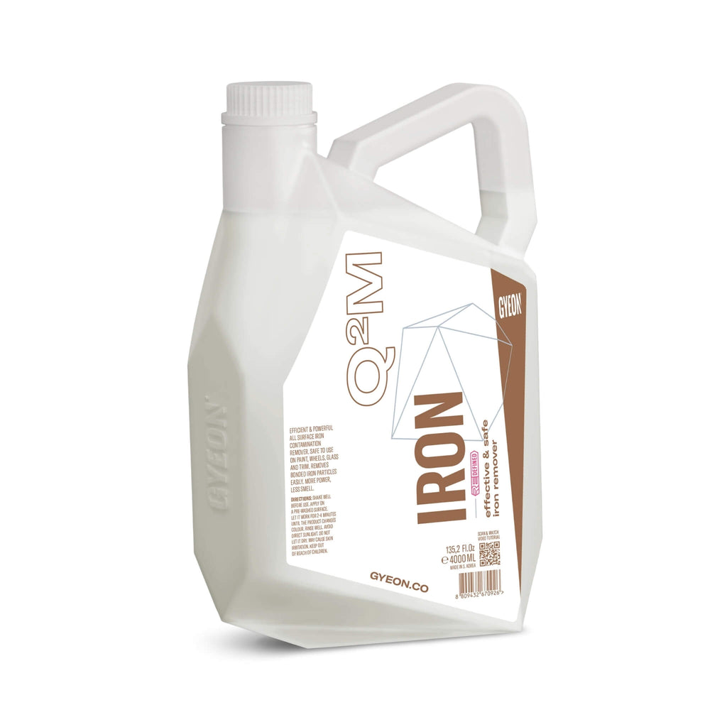Gyeon Q²M Iron Redefined iron remover for brake dust, rail dust, and paint decontamination.
