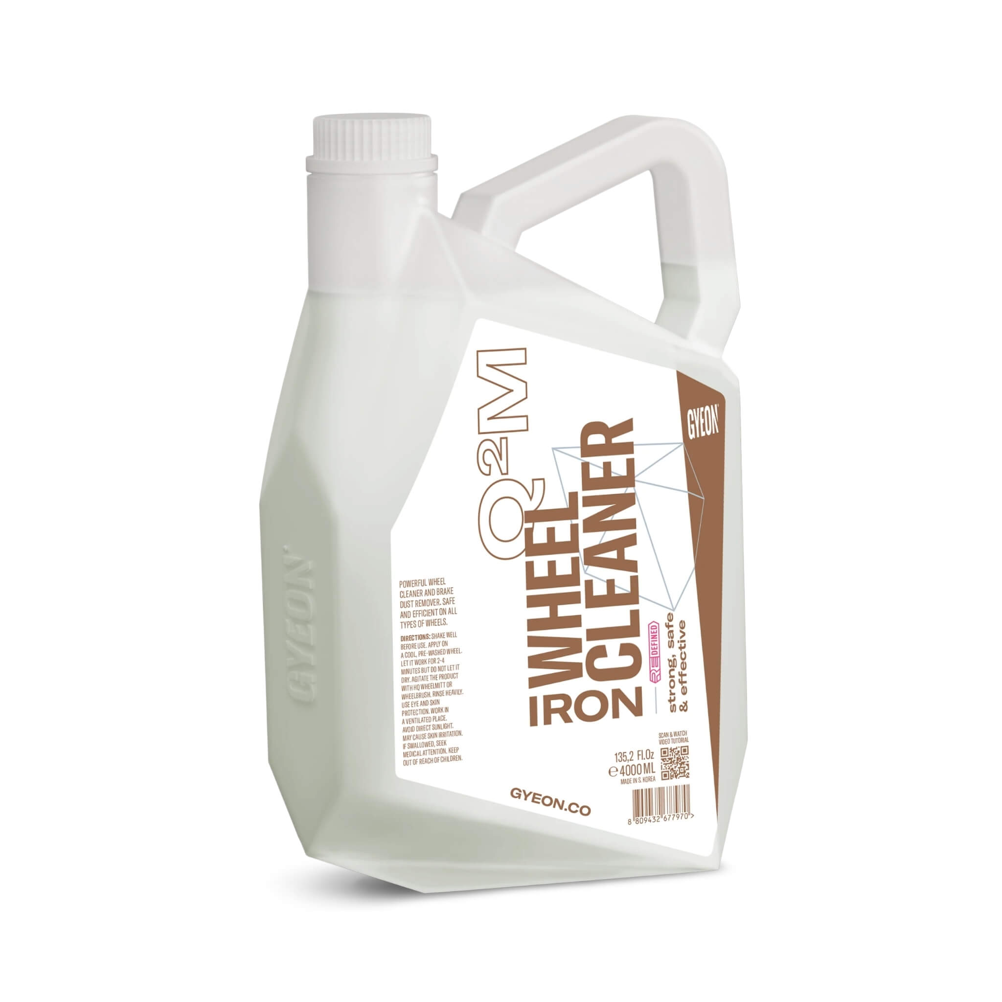 Gyeon Q²M Iron Wheel Cleaner Redefined for brake dust removal and safe wheel decontamination.