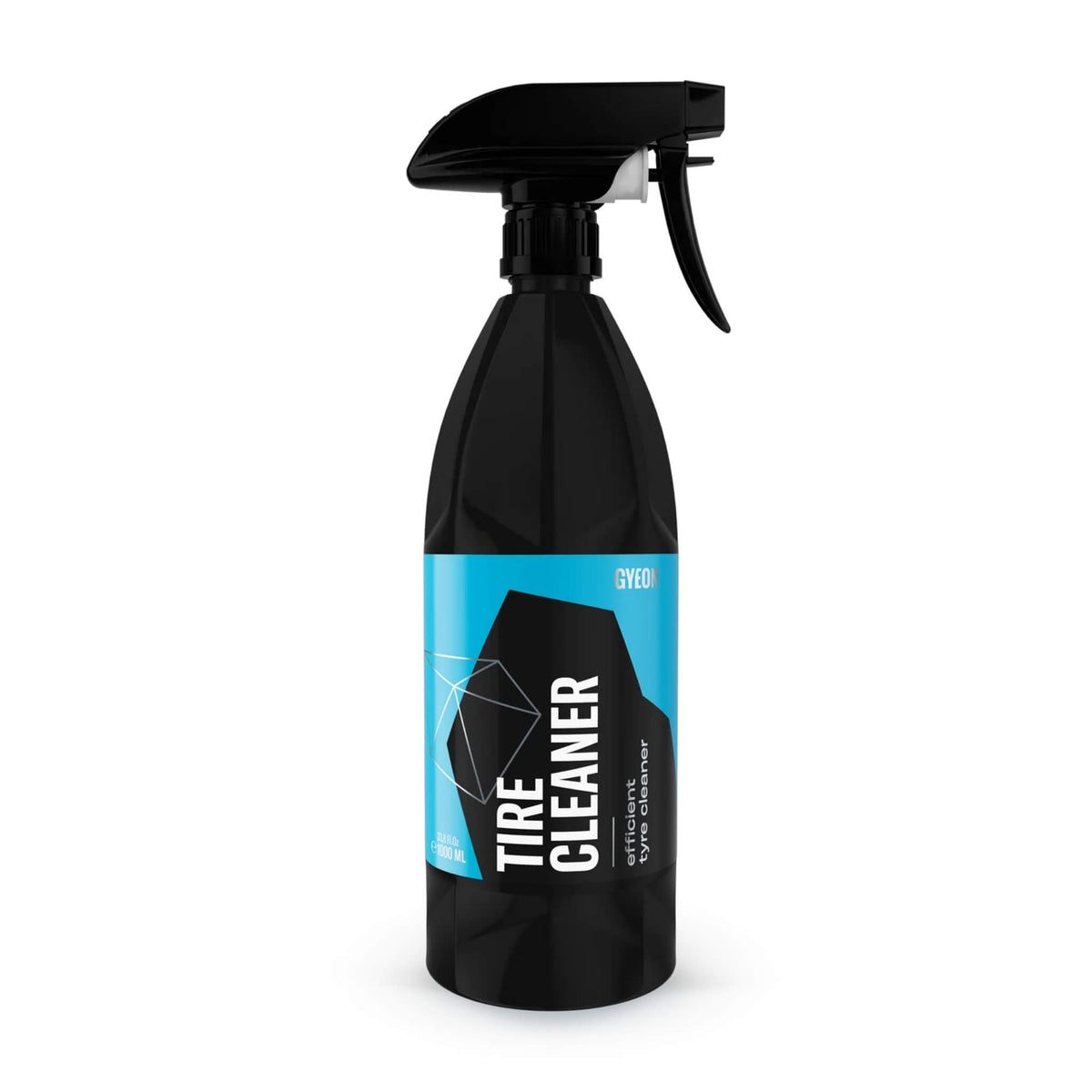 Gyeon Q²M TireCleaner removes dirt, old tire dressings, and road grime from tires for a clean surface ready for dressing.
