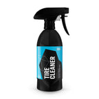 Gyeon Q²M TireCleaner removes dirt, old tire dressings, and road grime from tires for a clean surface ready for dressing.